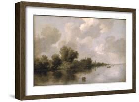 River Landscape, 1632-Salomon van Ruysdael-Framed Giclee Print