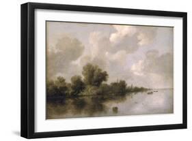 River Landscape, 1632-Salomon van Ruysdael-Framed Giclee Print