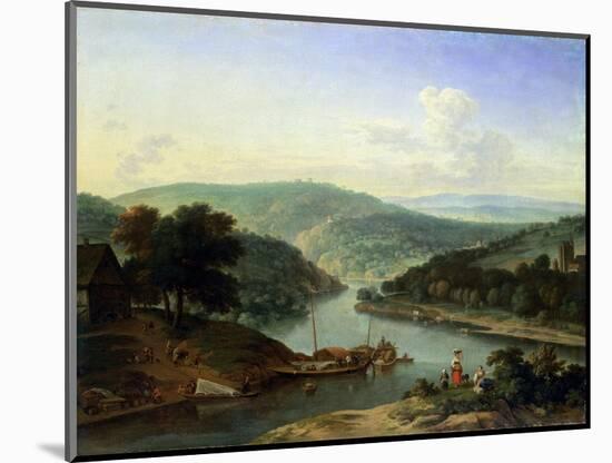 River Landscape, 1697-Jan Vermeer van Haarlem III-Mounted Giclee Print