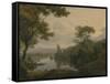 River Landscape, 1773-George the Elder Barret-Framed Stretched Canvas