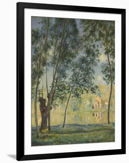 River Landscape, 1890-Alfred Sisley-Framed Giclee Print