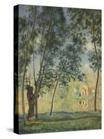 River Landscape, 1890-Alfred Sisley-Stretched Canvas