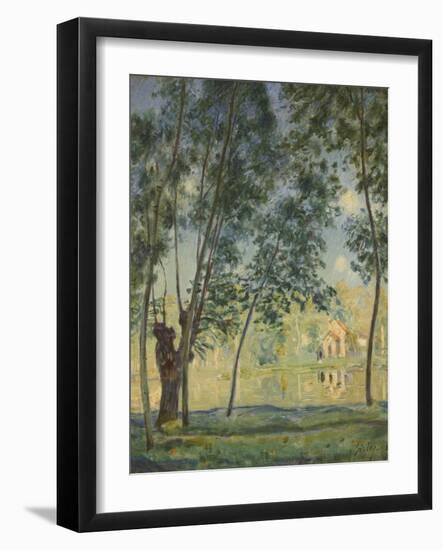 River Landscape, 1890-Alfred Sisley-Framed Giclee Print