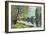 River Landscape at Moret-Sur-Loing-Alfred Sisley-Framed Art Print