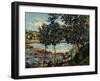 River Landscape by Jean-Baptiste-Armand Guillaumin-Geoffrey Clements-Framed Giclee Print