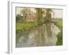 River Landscape, C.1897-Fritz Thaulow-Framed Giclee Print