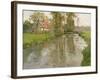 River Landscape, C.1897-Fritz Thaulow-Framed Giclee Print