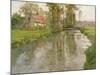 River Landscape, C.1897-Fritz Thaulow-Mounted Giclee Print