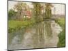 River Landscape, C.1897-Fritz Thaulow-Mounted Giclee Print