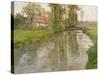 River Landscape, C.1897-Fritz Thaulow-Stretched Canvas