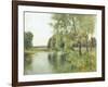 River Landscape in Summer-Ernest Parton-Framed Giclee Print