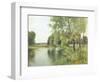 River Landscape in Summer-Ernest Parton-Framed Giclee Print