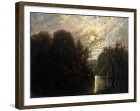 River Landscape in the Rosental Near Leipzig-Karl Gustav Carus-Framed Giclee Print