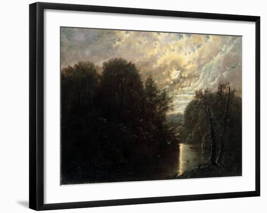 River Landscape in the Rosental Near Leipzig-Karl Gustav Carus-Framed Giclee Print