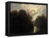 River Landscape in the Rosental Near Leipzig-Karl Gustav Carus-Framed Stretched Canvas