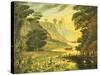 River Landscape. Mid 19th Century-Thomas Chambers-Stretched Canvas