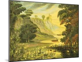 River Landscape. Mid 19th Century-Thomas Chambers-Mounted Giclee Print
