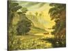 River Landscape. Mid 19th Century-Thomas Chambers-Stretched Canvas