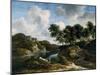 River Landscape with a Castle on a High Cliff, 1670s-Jacob Isaaksz. Or Isaacksz. Van Ruisdael-Mounted Premium Giclee Print