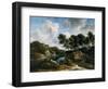 River Landscape with a Castle on a High Cliff, 1670s-Jacob Isaaksz. Or Isaacksz. Van Ruisdael-Framed Giclee Print