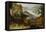 River Landscape with Boar Hunt-Joos de Momper II-Framed Stretched Canvas