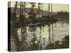 River Landscape with Ducks-Fritz Thaulow-Stretched Canvas