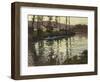 River Landscape with Ducks-Fritz Thaulow-Framed Giclee Print