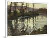 River Landscape with Ducks-Fritz Thaulow-Framed Giclee Print