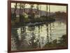 River Landscape with Ducks-Fritz Thaulow-Framed Giclee Print