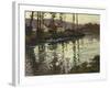 River Landscape with Ducks-Fritz Thaulow-Framed Giclee Print