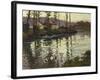 River Landscape with Ducks-Fritz Thaulow-Framed Giclee Print