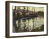 River Landscape with Ducks-Fritz Thaulow-Framed Giclee Print