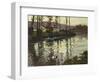 River Landscape with Ducks-Fritz Thaulow-Framed Giclee Print