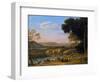 River Landscape with Goatherd-Claude Lorraine-Framed Giclee Print