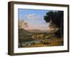 River Landscape with Goatherd-Claude Lorraine-Framed Giclee Print