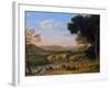 River Landscape with Goatherd-Claude Lorraine-Framed Giclee Print