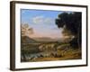 River Landscape with Goatherd-Claude Lorraine-Framed Giclee Print