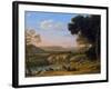 River Landscape with Goatherd-Claude Lorraine-Framed Giclee Print