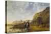River Landscape with Riders, 1655-Aelbert Cuyp-Stretched Canvas
