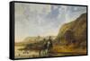 River Landscape with Riders, 1655-Aelbert Cuyp-Framed Stretched Canvas