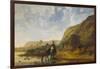 River Landscape with Riders, 1655-Aelbert Cuyp-Framed Giclee Print