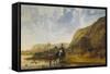 River Landscape with Riders, C. 1655-Aelbert Cuyp-Framed Stretched Canvas