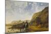 River Landscape with Riders, C. 1655-Aelbert Cuyp-Mounted Giclee Print