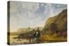 River Landscape with Riders, C. 1655-Aelbert Cuyp-Stretched Canvas