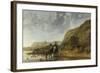 River Landscape with Riders-Aelbert Cuyp-Framed Art Print