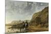 River Landscape with Riders-Aelbert Cuyp-Mounted Art Print