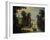 River Landscape with the Flight into Egypt, 1616-Maerten Ryckaert-Framed Giclee Print