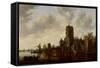River Landscape with the Pellecussen Gate Near Utrecht, 1648-Jan Van Goyen-Framed Stretched Canvas
