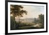 River Landscape with View of Hayton Hall, Yorkshire-George Cuitt-Framed Giclee Print