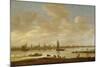 River Landscape with View of Vianen-Jan Van Goyen-Mounted Art Print